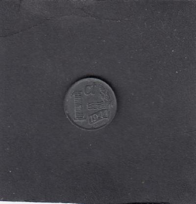 Beschrijving: 1 Cent WILHELMINA 